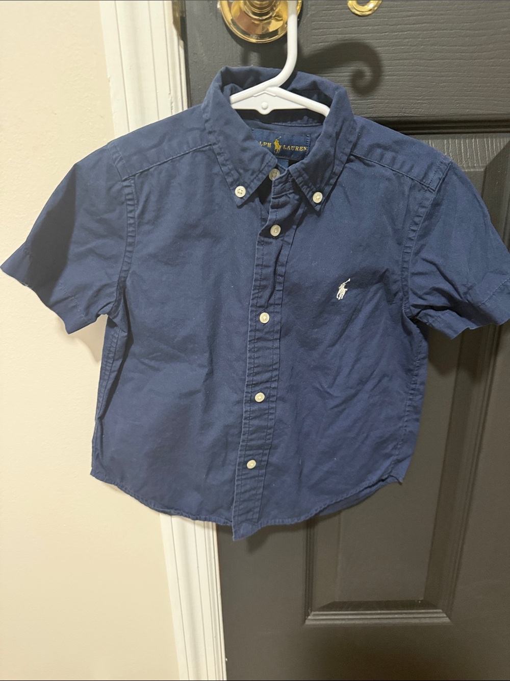 Polo by Ralph Lauren Navy Short-Sleeve Button-Down Shirt